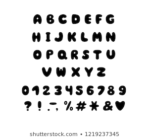 Printable fonts alphabets